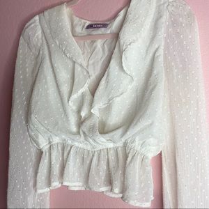 White Long Sleeve Blouse